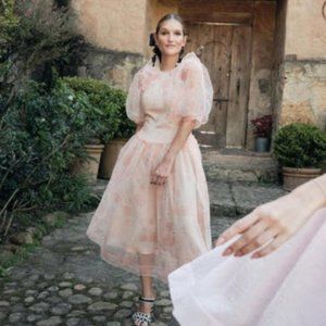 Simone Rocha Puff-sleeved Tulle Dress